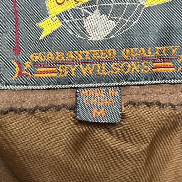 Adventure Bound by Wilson Thinsulate leather suede duster coat, fully lined, M, - Picture 5 of 13